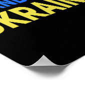 Poster I Stand With Ukraine Support Peace And Save Ukrain (Coin)