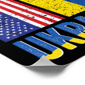 Poster I Stand with Ukraine Support Ukrainian American US (Coin)
