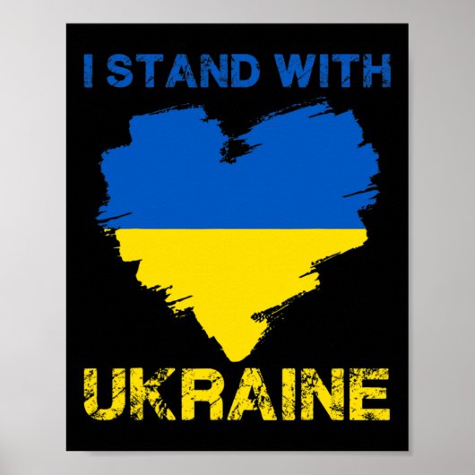 Poster I Stand With Ukraine Ukrainian Pride 5  (Devant)