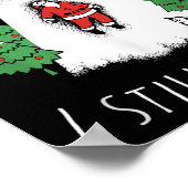 Poster I Still Believe Santa Claus Alien Spaceship Funny (Coin)