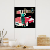 Poster I Stop for Mah Jongg Retro House (Cuisine)