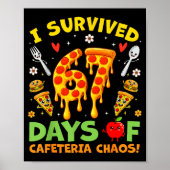 Poster I Survived 67 Days Of Cafeteria Chaos Funny Boy Gi (Devant)