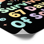 Poster I Survived 67 Days Of School Funny 67 Teachers Stu (Coin)