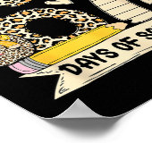 Poster I Survived 67 Days Of School Funny Leopard Student (Coin)