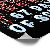 Poster I Survived 67 Days Of School Xmas Candy Cane Tally (Coin)