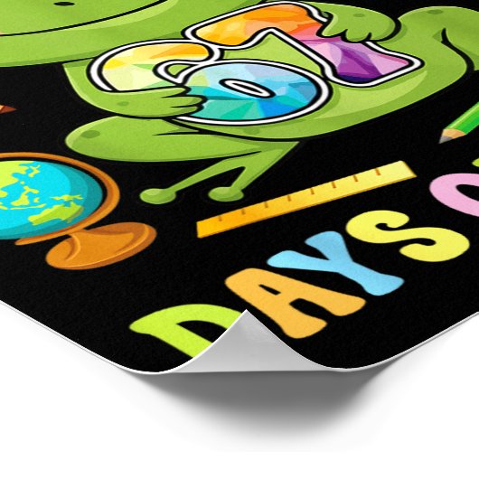 Poster I Survived Six Seven Days Of School Cute Frog Stud (Coin)