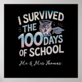 Poster I Survived the 100 Days of School - Celebrate 100 (Devant)