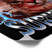 Poster I Survived Today's Tummy Ache Survivor Funny Cat M (Coin)