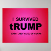 Poster I Survived tRUMP (Devant)