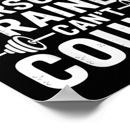 Poster I Swear My Trainer Can’t Count Funny Gym Sarcasm (Coin)