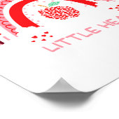 Poster I Teach The Sweetest Hearts Rainbow Teacher Valent (Coin)