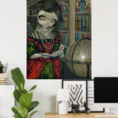 Poster I Vampiri La Libreria ART IMPRIMER art gothique va (Bureau à domicile)