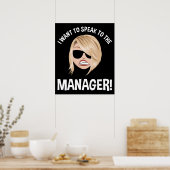 Poster I Want To Speak To The Manager! Karen Meme (Cuisine)