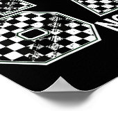 Poster I Was 6 Now I Am 7 Six Seven Checkered Birthday Sr (Coin)