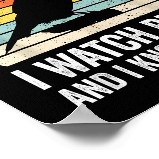Poster I Watch Birds I Know Things Funny Birdwatcher Bird (Coin)