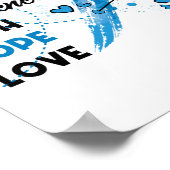 Poster I Wear Blue For ALS Awareness Faith Hope Love (Coin)