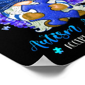 Poster I Wear Blue for Autism Aware Accept (Coin)