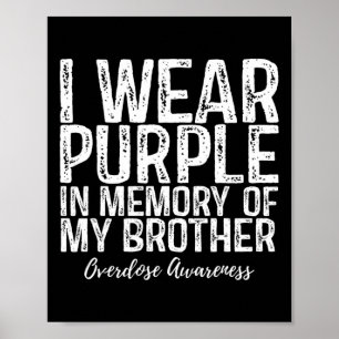 Poster I Wear Purple