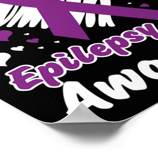 Poster I Wear Purple For Epilepsy Awareness (Coin)