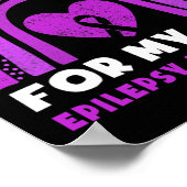 Poster I Wear Purple For My Son Epilepsy Awareness Rainbo (Coin)