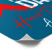 Poster I Wear Red For My Dad Shirt Heart Disease Awarenes (Coin)