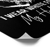 Poster I Wear White For My Husband Lung Cancer Awareness (Coin)