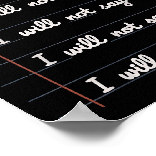 Poster I Will Not Say 6 7 (Coin)