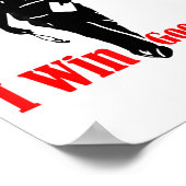 Poster I Win Google Me Motivational Retro Silhouette Shir (Coin)