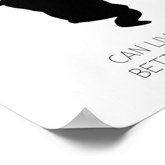 Poster I Work Hard So My Cat Can (Coin)