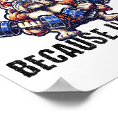 Poster I Workout Because I'm Ugly Motivational  (Coin)