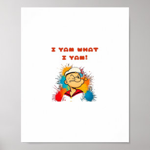Poster I Yam What I Yam Classic Sloth Trendy