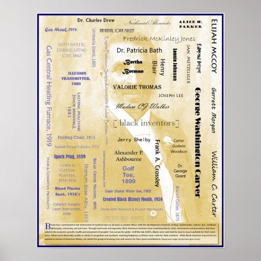 Poster I zwarte Amerikaanse uitvinders (Voorkant)