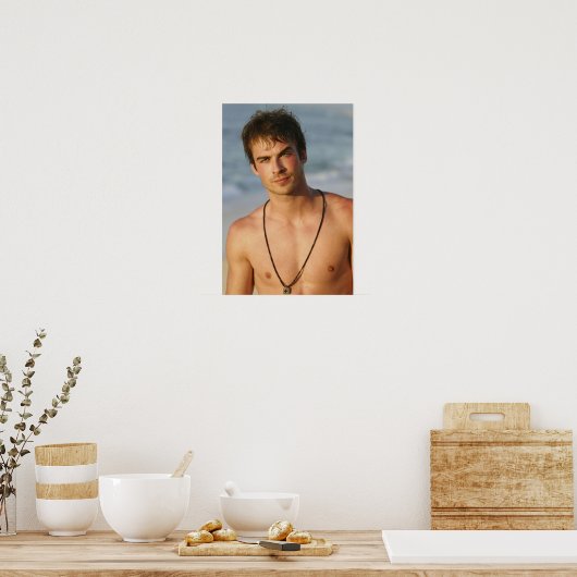 Poster Ian Somerhalder Shirless (Cuisine)