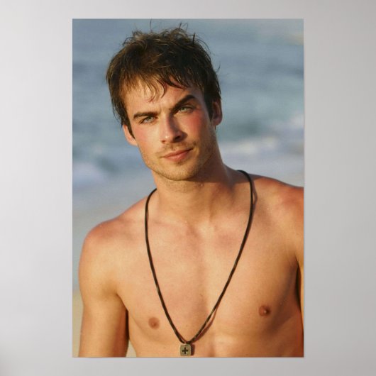 Poster Ian Somerhalder Shirless (Devant)