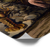 Poster Ibis blanc d'Audubon (Coin)