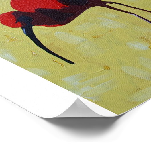 Poster Ibis écarlet (Coin)