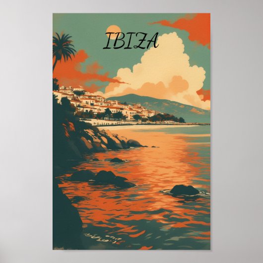 Poster Ibiza Espagne (Devant)
