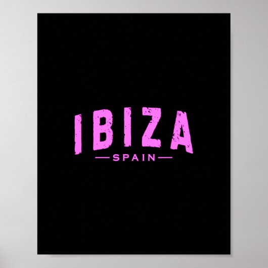 Poster Ibiza Espagne Îles Learic Vacances Été Plage (Devant)