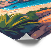 Poster Ibiza Espagne Travel Art Vintage (Coin)