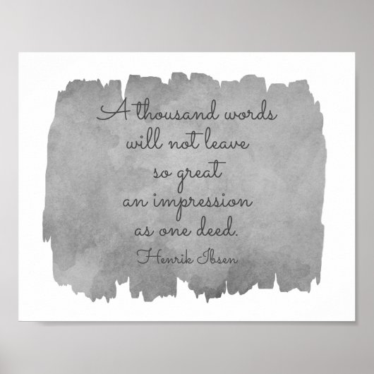 Poster Ibsen Littérature Inspirationnelle Citation typogr (Devant)