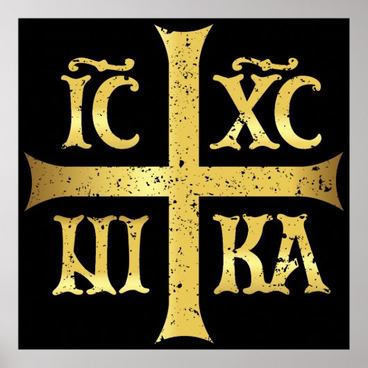 POSTER IC XC NIKA JESUS CHRIST CONQUÊTES (Devant)