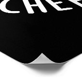 Poster Ice-berg-er Funny Cheeseburger Pun Dark BG (Coin)