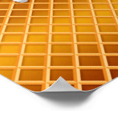 Poster Ice Cream Drip Gaufle Cone Chocolate And Vanilla (Coin)