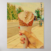 Poster Ice cream lover gift (Devant)