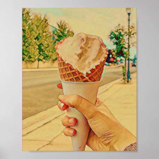 Poster Ice cream lover gift (Devant)