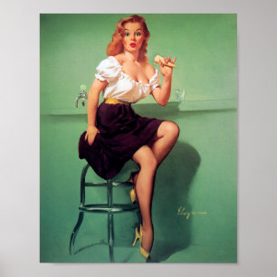 Poster Ice Cream Pin Up