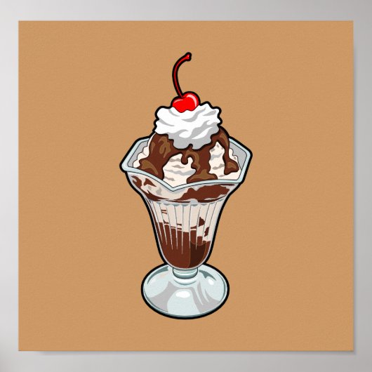 Poster Ice Cream Sundae (Devant)