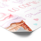 Poster Ice cream Sweet of you to come birthday pastel (Coin)