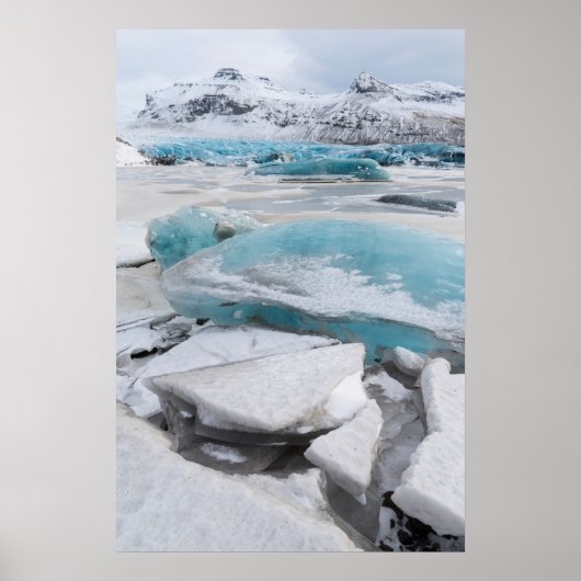 Poster Ice Glacial Information en hiver (Devant)