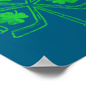 Poster Ice Hockey Shamrock Clover St Patricks Day Player  (Coin)